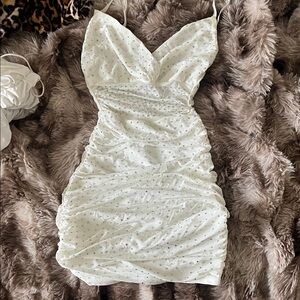 Windsor White Sparkle Mini Dress